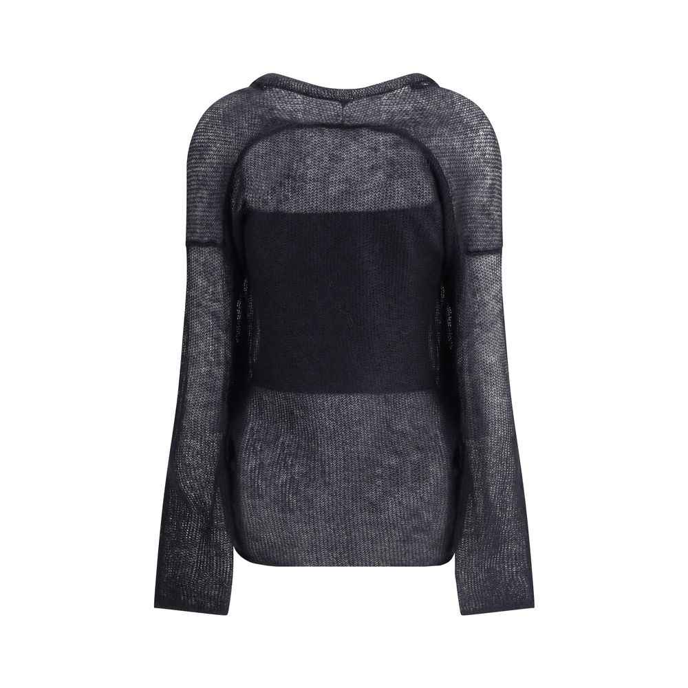 Giorgio Armani Double-breasted cardigan and top in a wool and mohair blend Twin-set