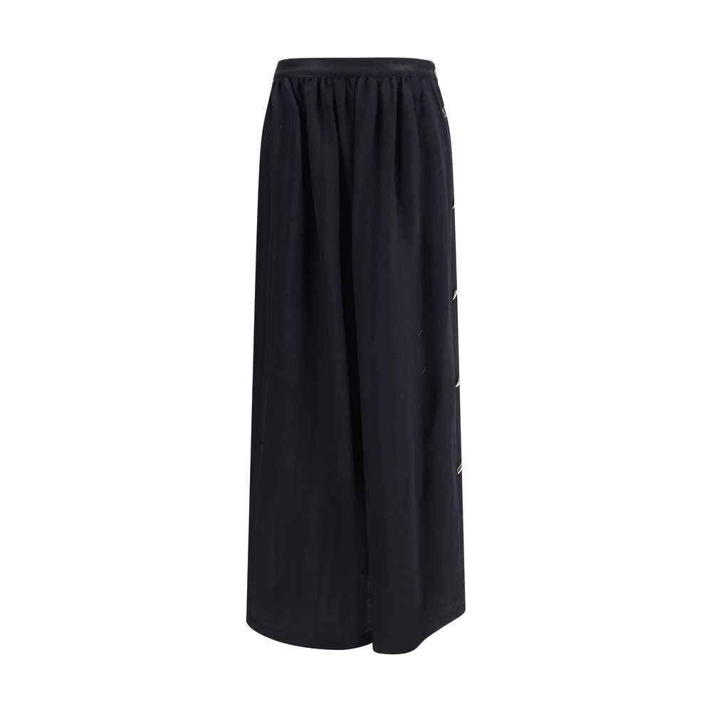 Kristina Ti Wool and silk long Skirt