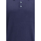 Brunello Cucinelli Blue Cotton Sweatshirt