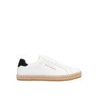 Palm Angels White Calfskin Low Top Sneakers