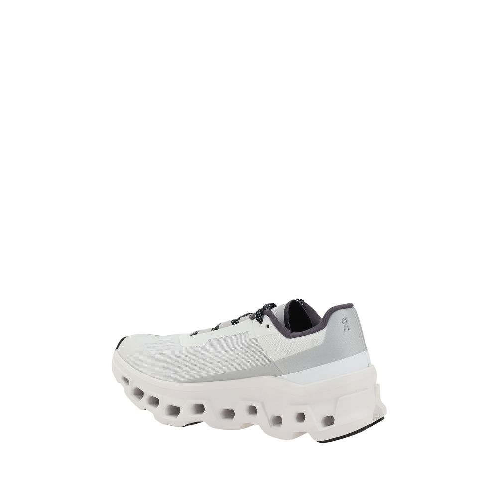 ON White Polyester Athletic Sneakers