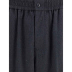 Giorgio Armani Virgin Wool Flannel Pants
