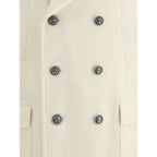 Brunello Cucinelli Cream Cashmere Coat