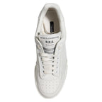 Dolce & Gabbana White Miami Leather Low Top Men Sneakers Shoes