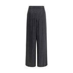 Giorgio Armani Wide-leg silk Pants with strass