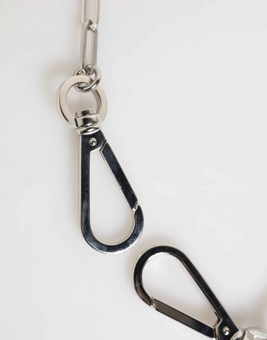 Dolce & Gabbana Silver Tone Metal Chain DG Logo Pendant Men Necklace