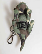 Dolce & Gabbana Multicolor Camouflage Animal Silhouette Keychain Keyring