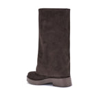 Casadei Brown Polyester Flat Boots