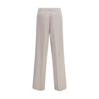 Cruna Beige Polyester Casual Pants
