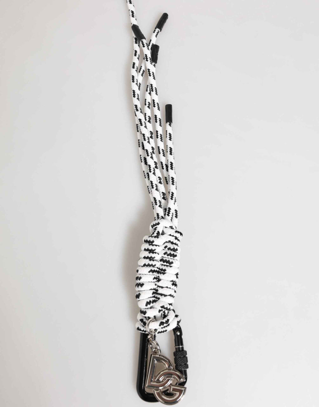 Dolce & Gabbana Multicolor Polyester Tape String DG Logo Keychain Keyring