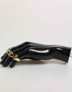 Dolce & Gabbana Gold Tone Brass JAZZ Letter Set 4 Pieces Adjustable Ring