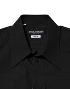 Dolce & Gabbana Black MARTINI Slim Fit Dress Formal Men Shirt