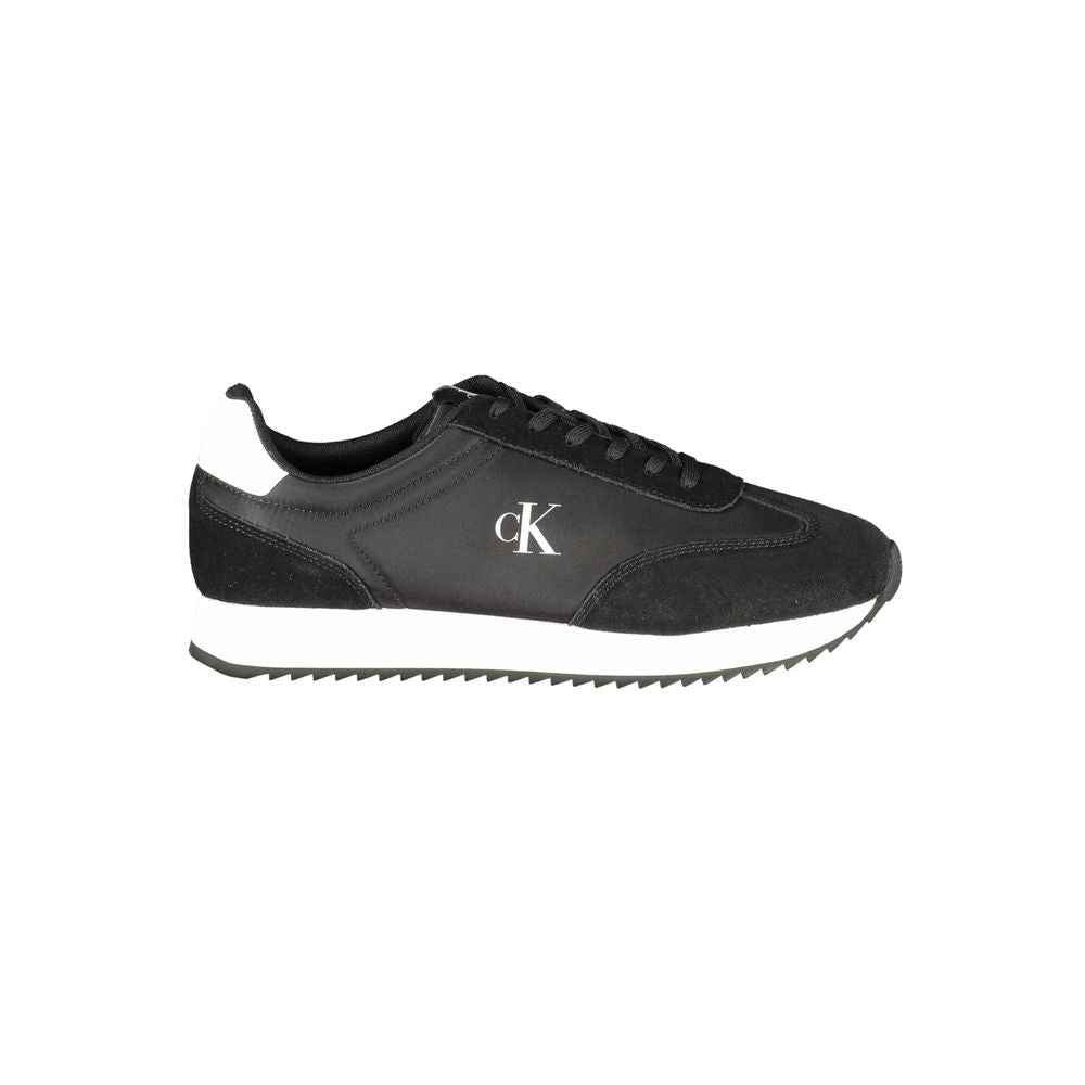 Calvin Klein Black Leather Men Sneaker