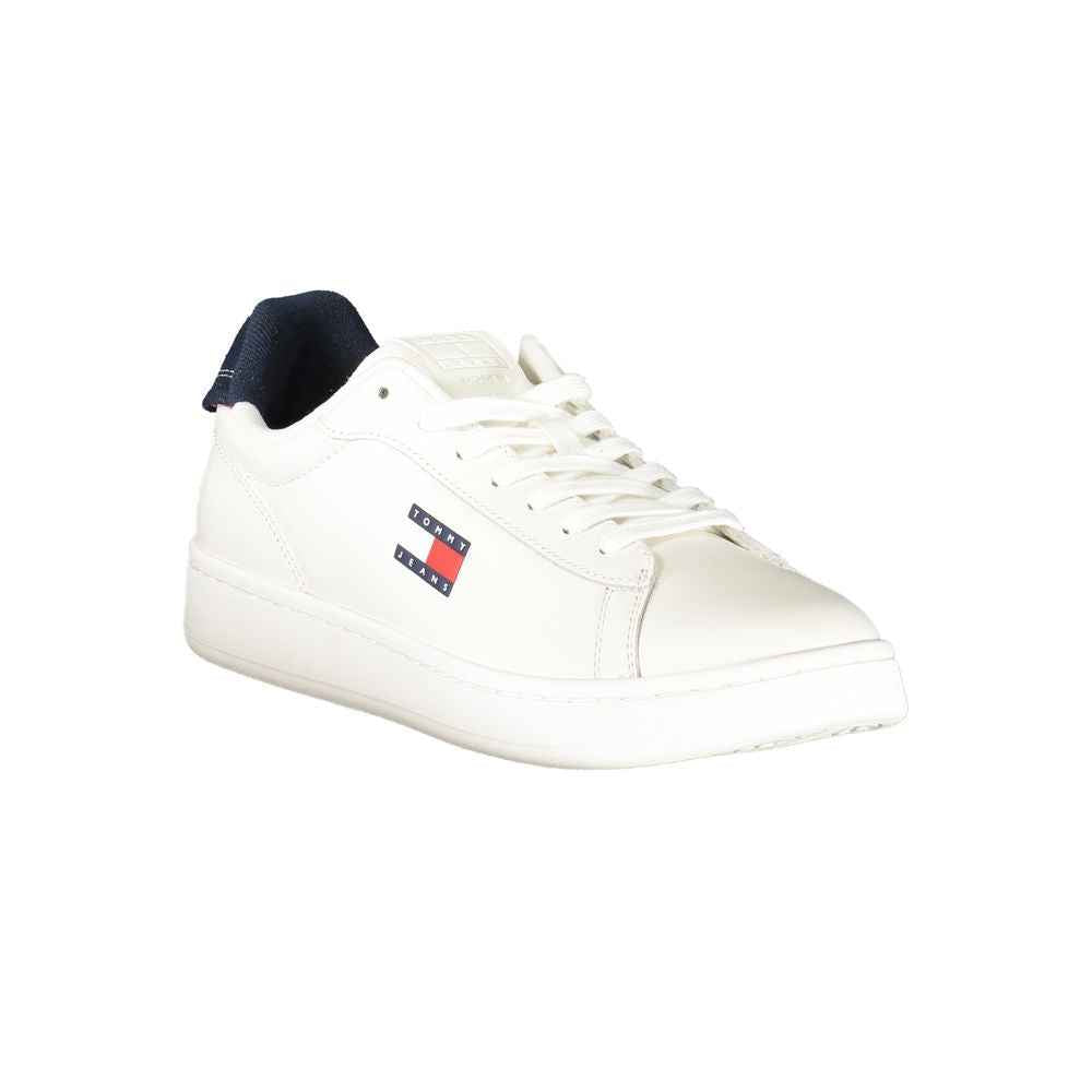 Tommy Hilfiger White Leather Men Sneaker