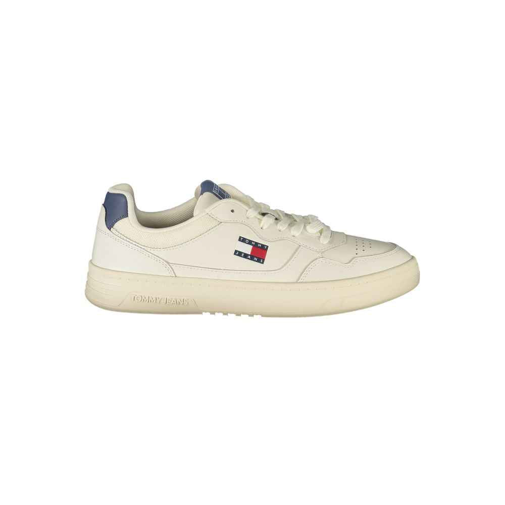Tommy Hilfiger White Leather Men Sneaker