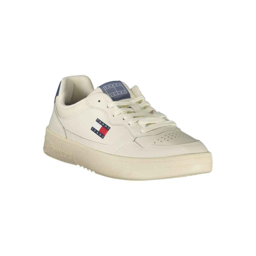 Tommy Hilfiger White Leather Men Sneaker