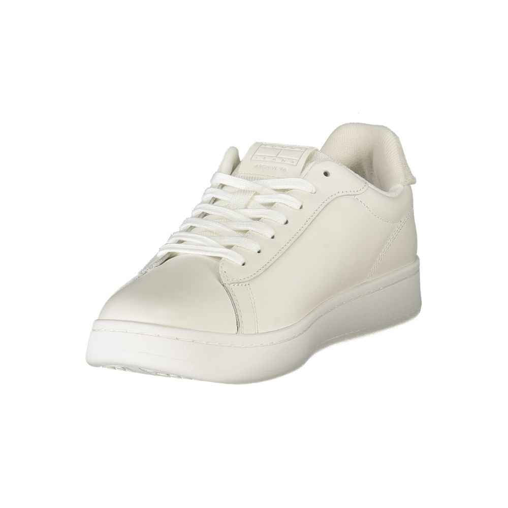 Tommy Hilfiger White Leather Men Sneaker
