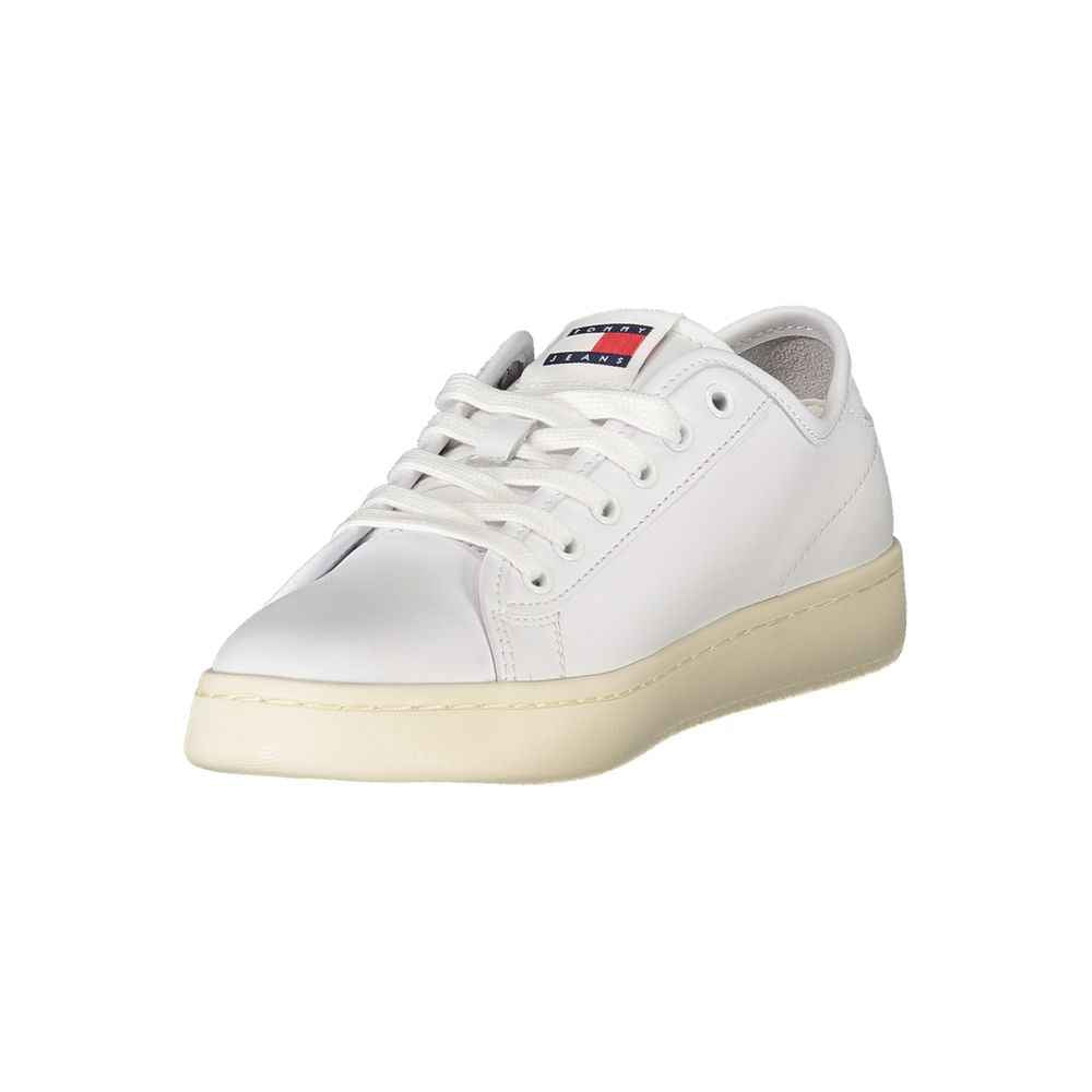 Tommy Hilfiger White Leather Women Sneaker
