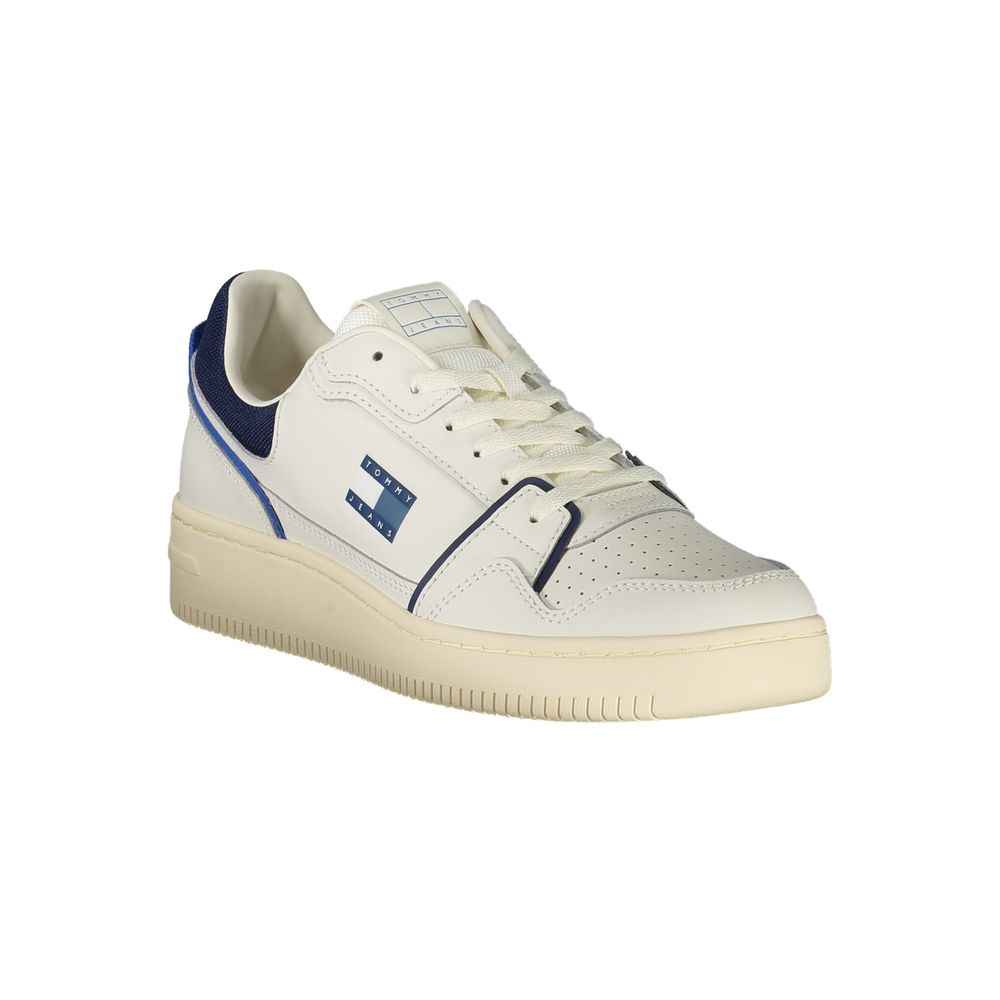 Tommy Hilfiger White Leather Men Sneaker