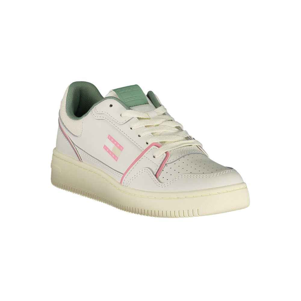 Tommy Hilfiger White Leather Women Sneaker
