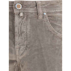 Jacob Cohen Gray Cotton Casual Pants