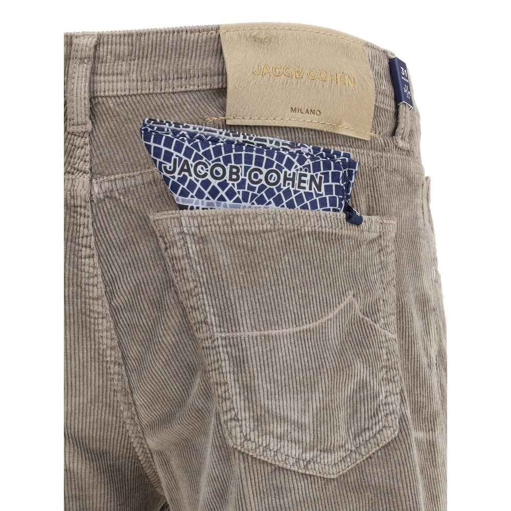 Jacob Cohen Gray Cotton Casual Pants