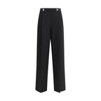Giorgio Armani Black Silk Casual Pants