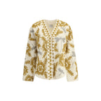 Forte_Forte Embroidered velvet Kimono