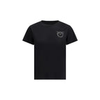 PINKO Black Cotton T-Shirt