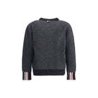 Thom Browne Black Fleece Wool Cardigan