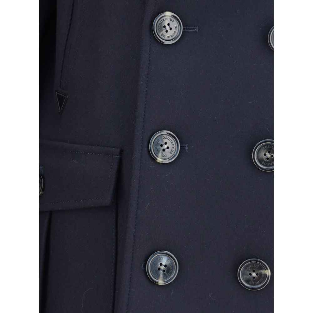 Dsquared² Wool caban Coat