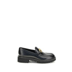 Valentino Garavani Black Leather Slip-On Loafers