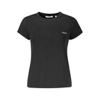 Pepe Jeans Black Cotton Women T-Shirt