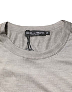 Dolce & Gabbana Beige Hazelnut Cotton Shortsleeve Shirt T-shirt
