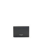 Saint Laurent Grain de poudre leather business Card Holder