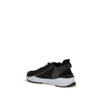 Fendi Gray Calf Leather Bos Taurus Athletic Sneakers