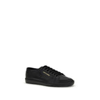 Saint Laurent Black Calf Leather Bos Taurus Low Top Sneakers