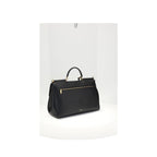 Dolce & Gabbana Black Calf Leather Bos Taurus Shoulder Bag