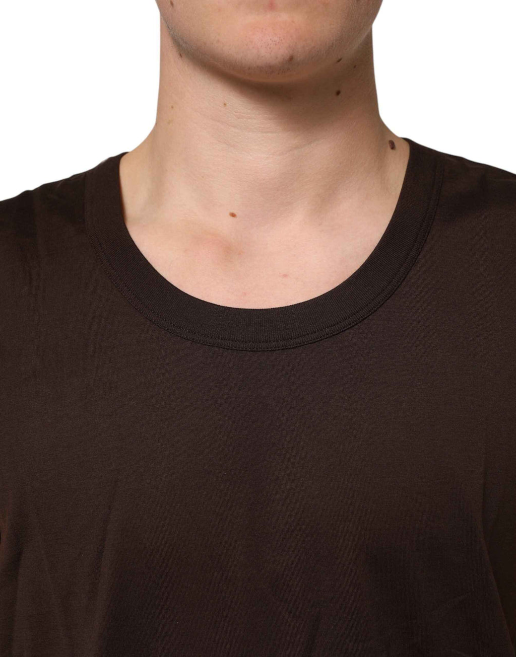 Dolce & Gabbana Brown Cotton Sleeveless Underwear Men Tank Top
