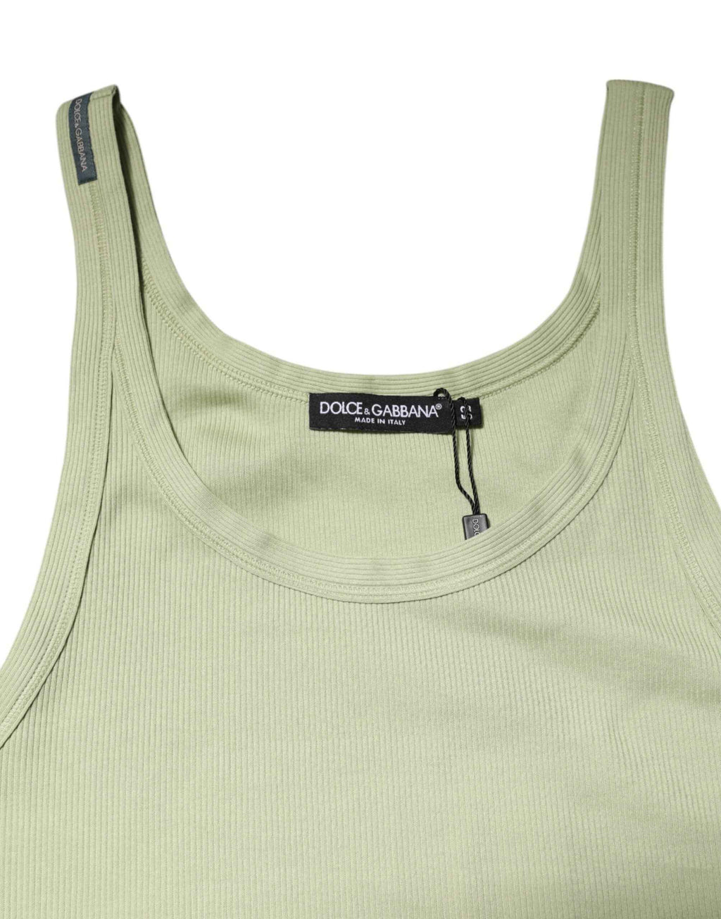 Dolce & Gabbana Light Green Tank Sleeveless Men Men T-shirt