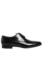 Dolce & Gabbana Men Dress Black Calfskin Leather Derby Shoes