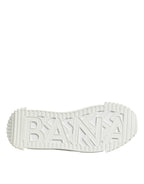 Dolce & Gabbana White Logo Graffiti Low Top Sneakers Shoes