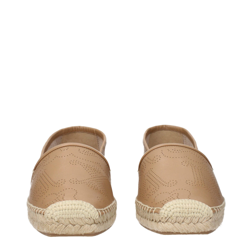 Max Mara Brown Leather Espadrilles