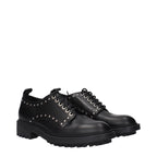 Max Mara Black Leather Oxfords And Derbies