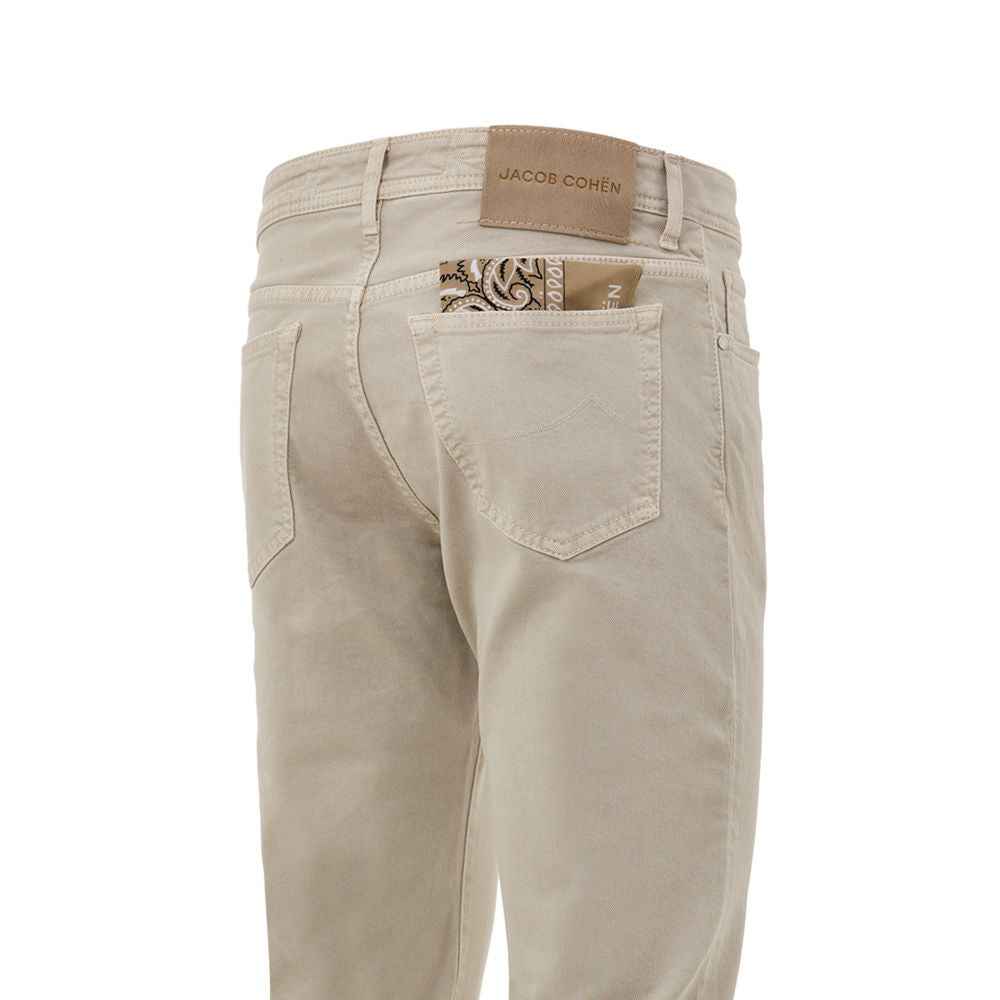 Jacob Cohen Beige Cotton Jeans Denim