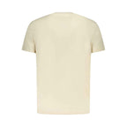 Tommy Hilfiger Beige Cotton Men T-Shirt
