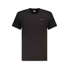 Tommy Hilfiger Black Cotton Men T-Shirt