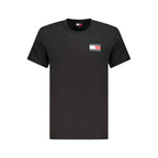 Tommy Hilfiger Black Cotton Men T-Shirt