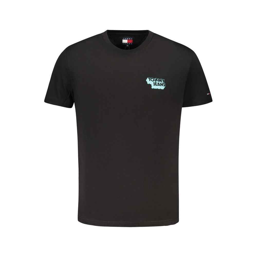 Tommy Hilfiger Black Cotton Men T-Shirt