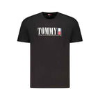 Tommy Hilfiger Black Cotton Men T-Shirt